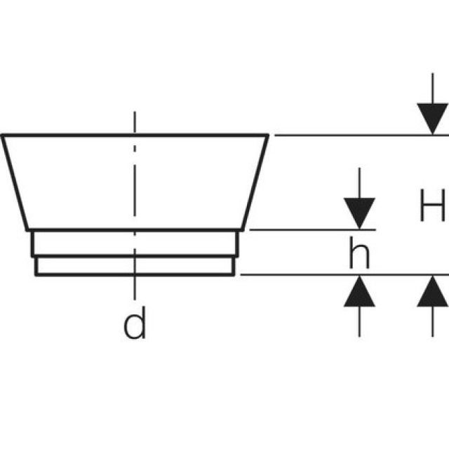 GEBERIT BOUCHON PROTEC. JAUNE
366.820                  90 MM