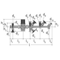 JRG, 1511, LegioStop Batterie de distribution complète, PN 16