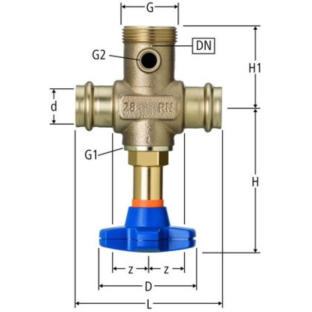 RN-OPTIPRESS AQUAPLUS
BATTERIEVENTIL PN 16
82230.43 O.VERSCHR. DN25-D.35