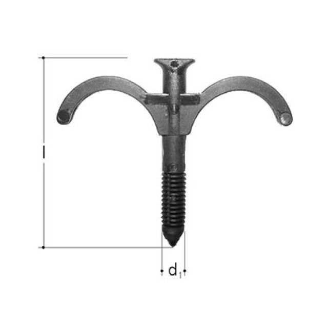 SANIPEX DUEBELHAKEN DOPPELT
5744.011             L=  66 MM