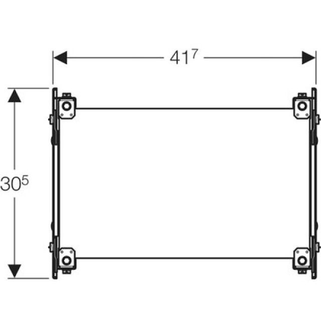 GIS-ARMATUREN-PLATTE UNIVERSAL
461.139 BRANDSCHUTZ (EI90)