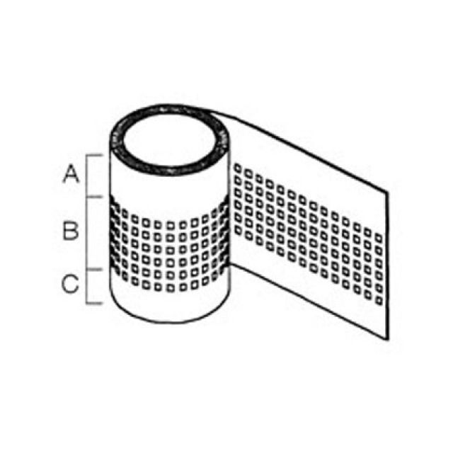 BANDE PERFOREE CUIVRE
330 MM    NO 195