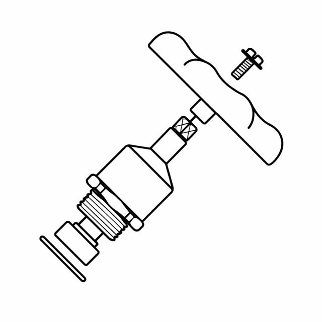 Dessus de robinet
avec volant, pour
robinet de garage et jardin
SIMO 1/2"
Coloris: chromé