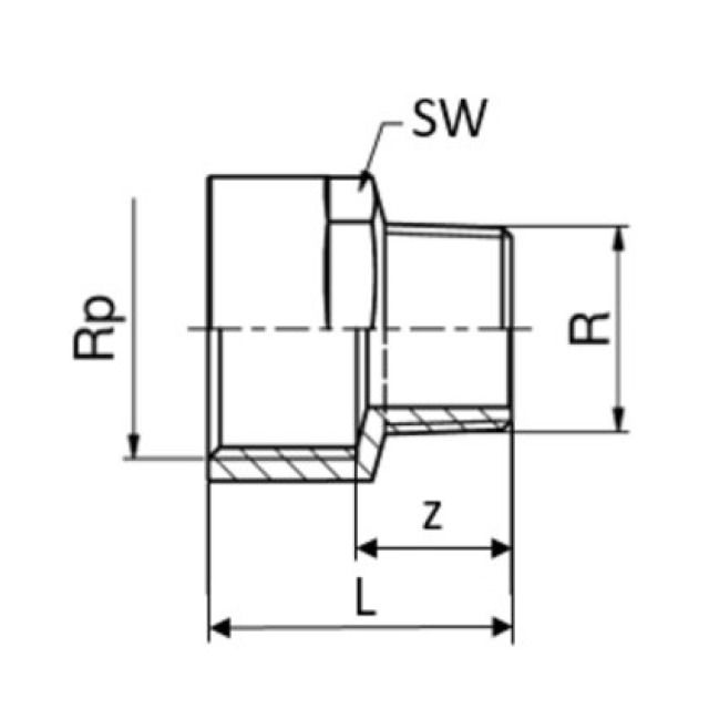 REDUCTION BRONZE N°246
4.0246             1 1/4" - 1"