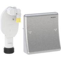 Geberit, Siphon encastré pour appareils, avec un raccord et plaque de recouvrement