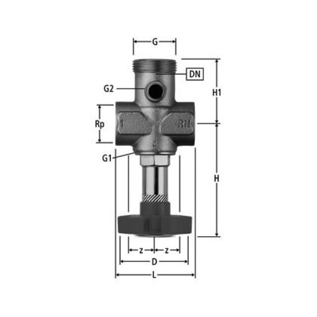 RN-INTERFITT BAT.-VENTIL PN 16
22150.46 O.VERSCHR.1 1/2"-25MM