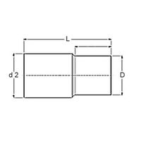 Profitec, PressSteel, Raccord mâle, soudé