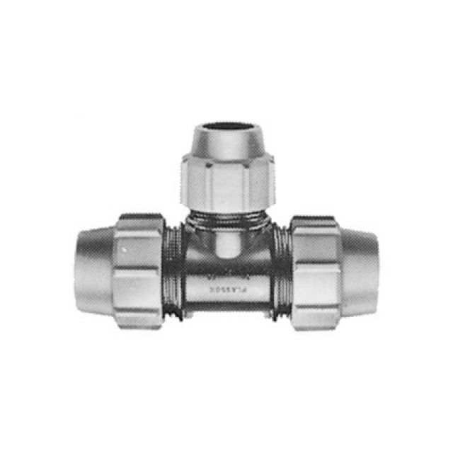 PLASSON-T-STUECK 90° REDUZIERT
7340         50 /  25 /  50 MM