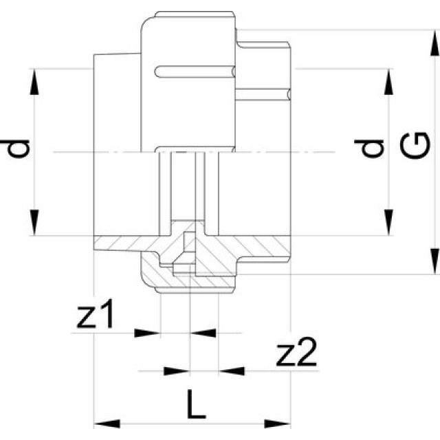 GF INSTAFLEX VERSCHRAUBUNG
5035                  D= 20 MM