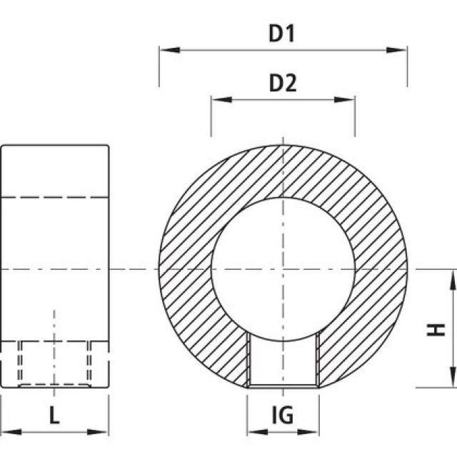 BAGUE INTERMÉDIAIRE DE 8580
RACCORDEMENT DN 50 IG 3/4"