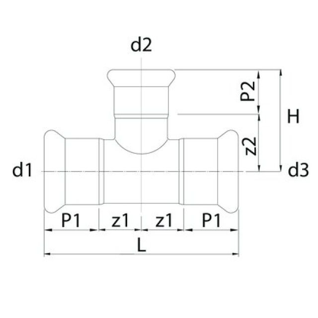 Profitec PressSteel
Press-T-acier-zingue, 22-18-22mm
