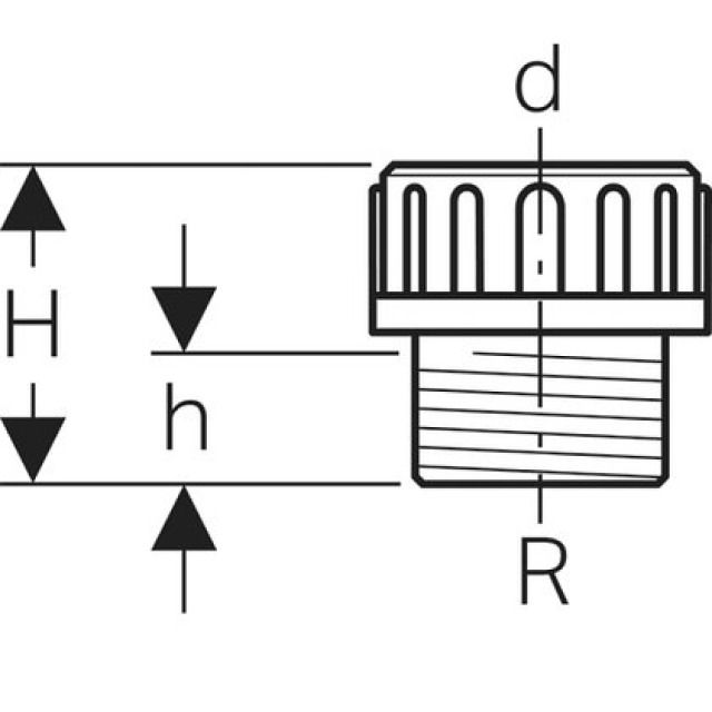 GEBERIT PE TUBULURE A/ RACCORD
359.309    AG.  50 MM - 1 1/2"