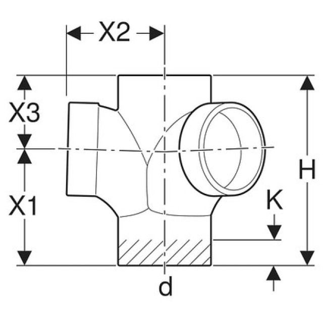 SILENT EMBRANCHEMENT COUDE 310.105
88.5° / 135°  110MM