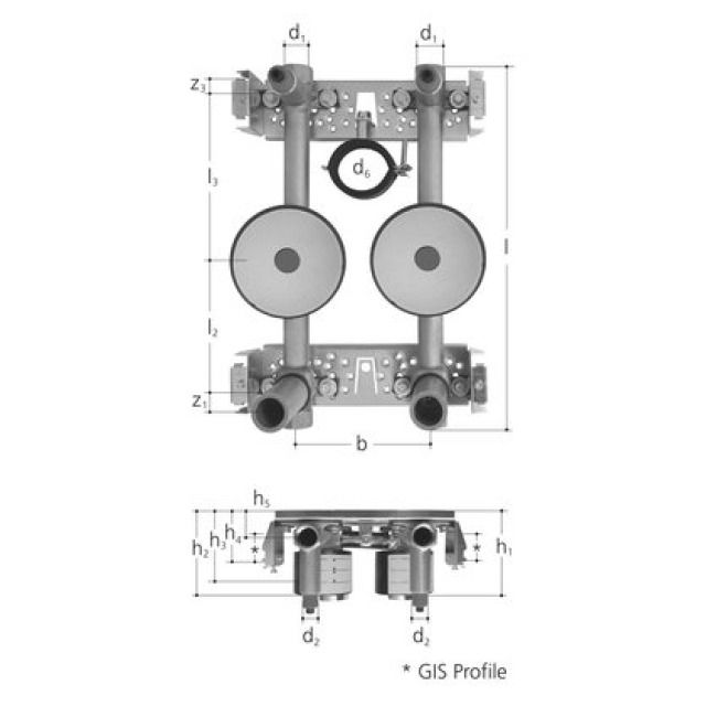 SAN KOMPAKTEINH. F.GIS PROFIL
5458.075 M ZWEI ZAEHLER   3/4"