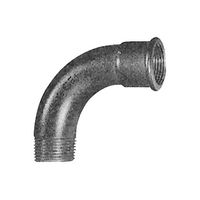 Coude à grand rayon, 1, noir, (G4)