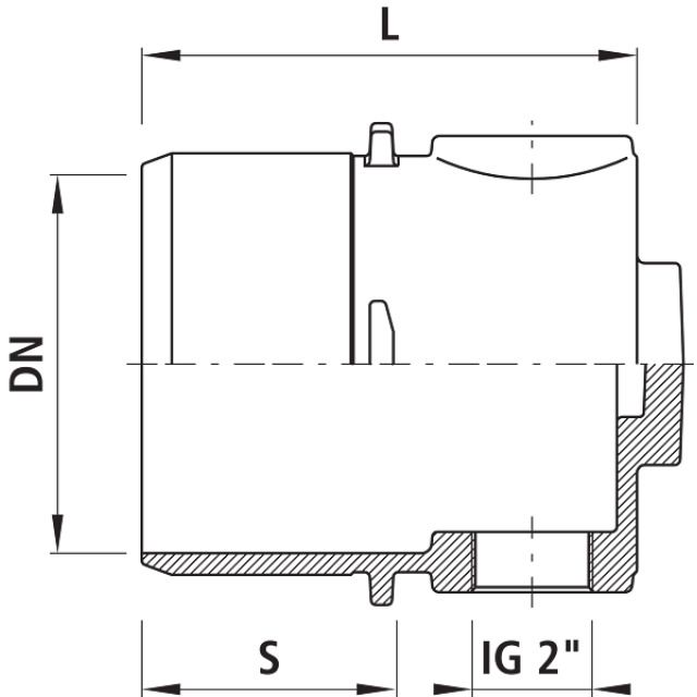 BOUCHON À MANCHON À 8070
EMBOÎTEMENT BAIO DN 250 IG 2"