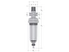 JRGURED Combi Hauswasserstation
DN25, O. Verschraubungen G11/4"
mit KS-Filterbecher
Werkseinstellung 4 bar
Rotguss