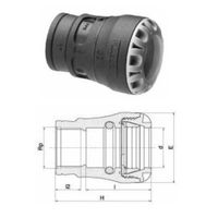 Plasson Serie 1,  emboîter-Pièce de raccordement filetée avec filetage femelle 1003