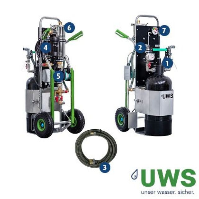 UWS Heaty Ferrilinie No 2
Füllleistung: 1'200l/h
Max. Betriebsdruck: 6 bar
Inhalt Mischbett: 23l
Heisswassertauglich bis 80°C
Bypassfähig