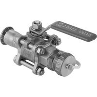 Mapress Robinet à bille, eau non potable, avec levier dedéclenchement et embout cannelé, à bride