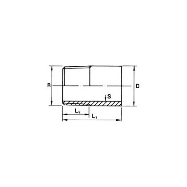 MAMELON A SOUDER INOX
11/2  R 208