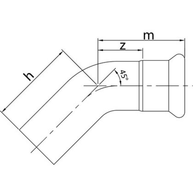 PROFITEC PRESSINOX - FIG. 6
COUDE 45° M/F 28 MM