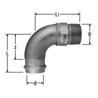 Optipress-Aquaplus-Coude 90°, 81005