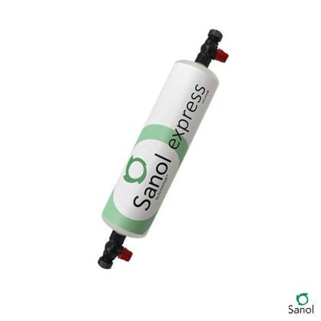Cartouche avec nettoyant
Sanol H-15 green,
jusqu'à 400 l de capacité
rechargeable
biodégradable