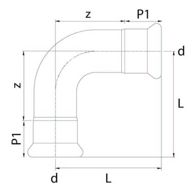 Profitec PressSteel
Press-Bogen 90° 76.1mm