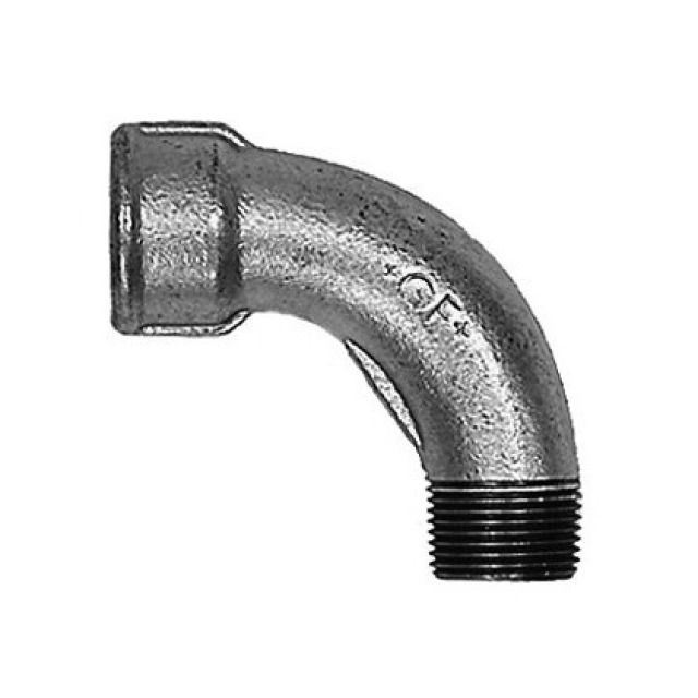 GALVANIS.   1  3/8
COURBE A GRAND RAYON 90° M-F