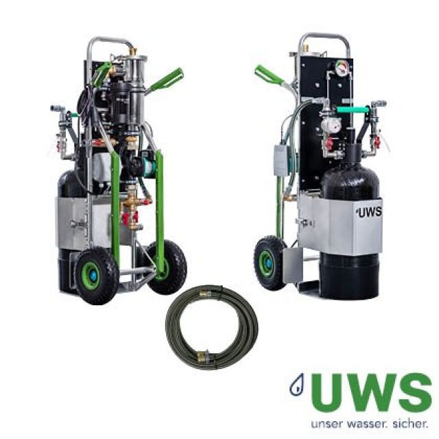 UWS Heaty Ferrilinie No 2
Füllleistung: 1'200l/h
Max. Betriebsdruck: 6 bar
Inhalt Mischbett: 23l
Heisswassertauglich bis 80°C
Bypassfähig