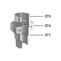 Manchon union à joint plat, 331, noir, (U2)