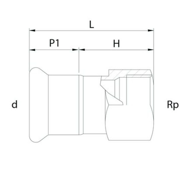 Profitec PressSteel
Press-Racc. Ac.-zingue F, 1"-35mm
