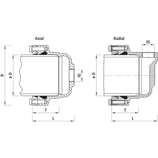 CAPUCHON À MANCHON EMOÎT 7240
SYSTÈME 2000 D 280 MM IG 2"