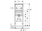 Geberit Duofix WT-Element 112 - 130 cm