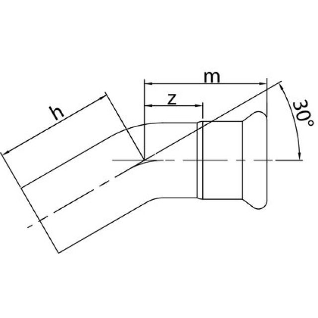 PROFITEC PRESSINOX - FIG. 66
COUDE 30° M/F 88.9 MM