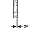 Geberit Base d'isolation phonique, pour raccordement droit