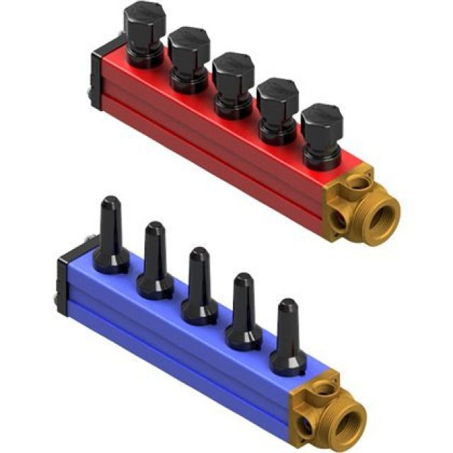 SBK 3000 KUNSTSTOFFVERTEILER
5 HZK, DFM 10-145 L/H
INKL. 2 HANDENTLÜFTER
4 VERSCHLUSSSTOPFEN
2 F+E HAHN