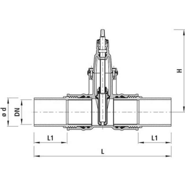 VANNE HAWLE A EMBOUTS-PE
A SOUDER GAZ
4815   DN50    63MM     PN5