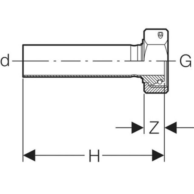 MPF-G UG-VERSCHR.KON.DI.
34214 STECKE  1 3/8" - 28 MM