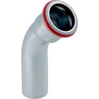 Mapress acier carbone Coude 45° avec extrémité à emboîter