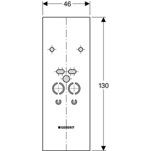 DUOFIX-PANEEL WASCHTISCH-ELEM.
111.853  FUER STANDARMATUR