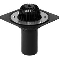 Geberit Naissance d'eaux pluviales avec bride de fixation, pour feuilles d'étanchéité