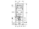 Geberit Duofix élément pour WC suspendu 120 HS50