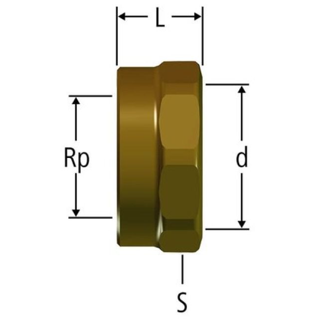 Bague de sécurité RN pour
sortie de distributeur
86121.21, en bronze CC246E