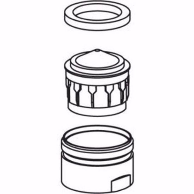 MISCHDUESE NEOPERL KWC
VERCHROMT, M24 X 1, AUSSENGEW