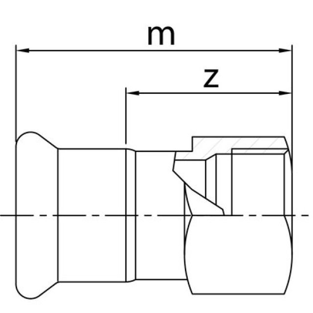 PROFITEC PRESSINOX - FIG. 17
PIÈCE INTERMÉDIAIRE
AVEC FILETAGE F
3" - 88.9 MM