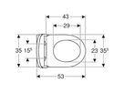 Set complet pour système de WC
504.078 Renova avec plaque de
déclenchement: WC suspendu
TurboFlush, forme semi-fermée, avec
set antibruit, avec plaque de
déclenchement Sigma20 - angulaire, blanc