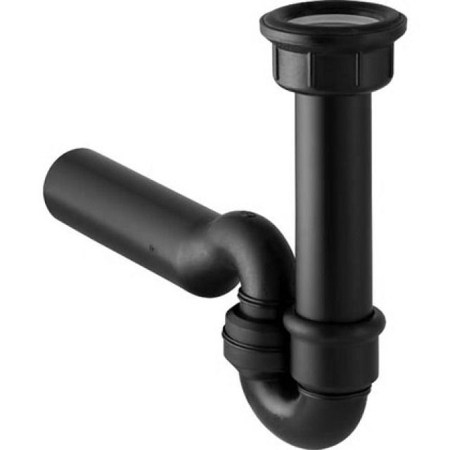 GEBERIT SIPHON HORIZ./HORIZ.
152.320 NOIR  56 MM