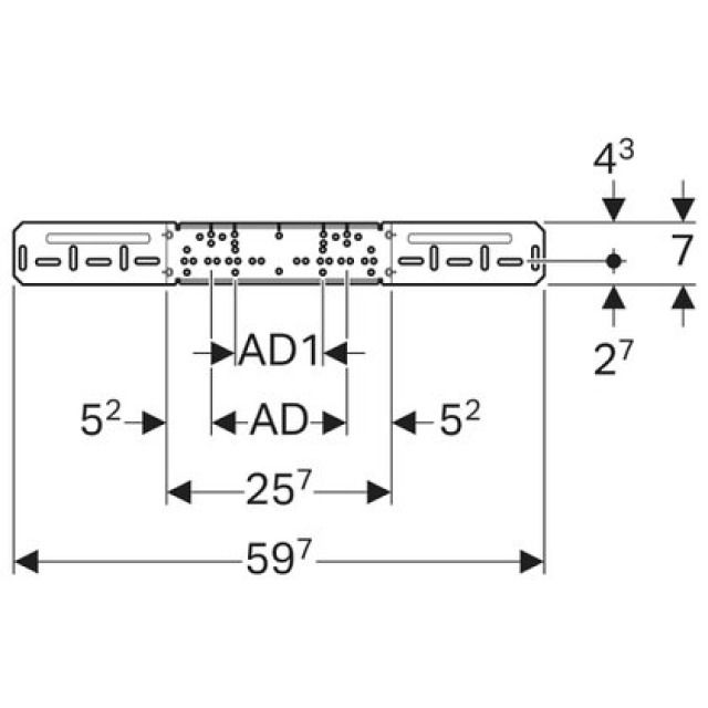 PFIT MONTAGEPLATTE ZWEIFACH
650.732